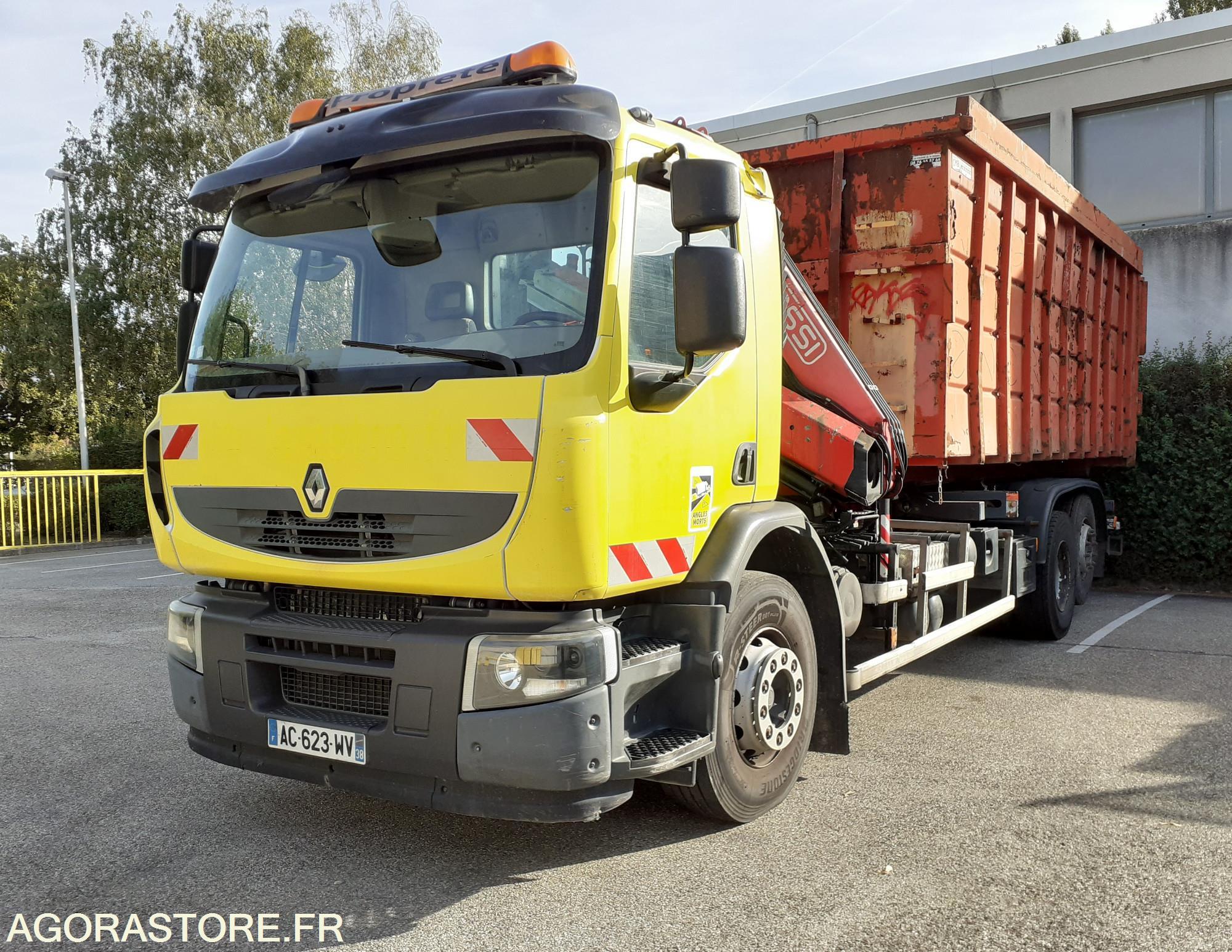 RENAULT TRUCKS PREMIUM 26-370DXi11 6x2*4 GRUE POLYBENNE AVEC BENNE A ...