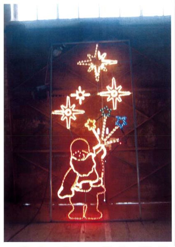 Illumination de Noël clignotante "Père Noël" - Eclairage extérieur d