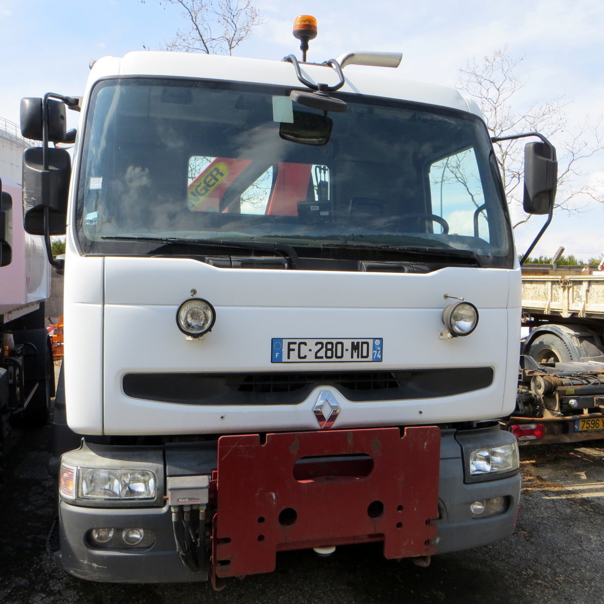 CAMION GRUE POLYBENNE RENAULT PREMIUM - Autres Poids Lourds D'occasion ...