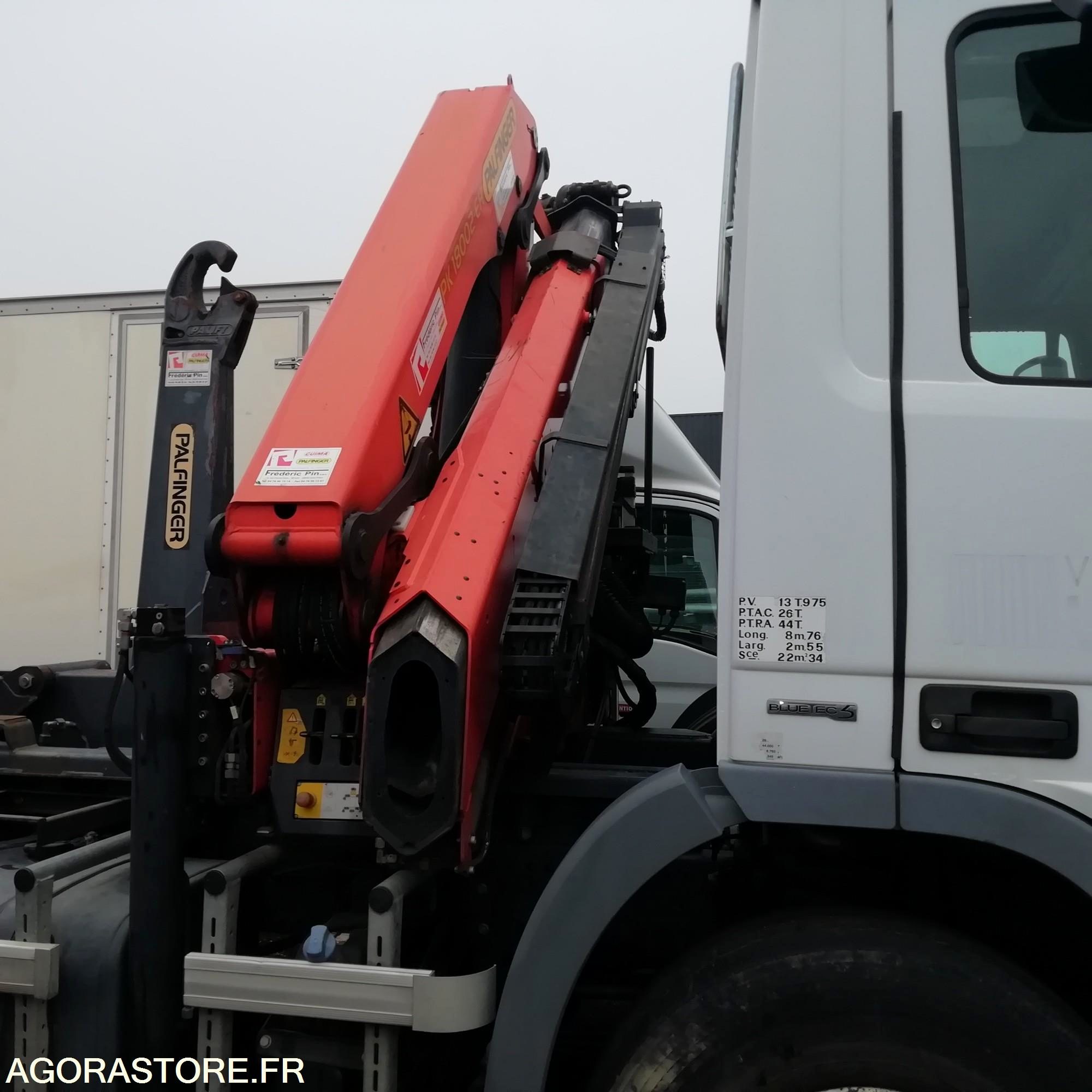 CW-943-KB-MERCEDES ACTROS 26T- CAMION/POLYBENNE/GRUE + BENNE B105 ...